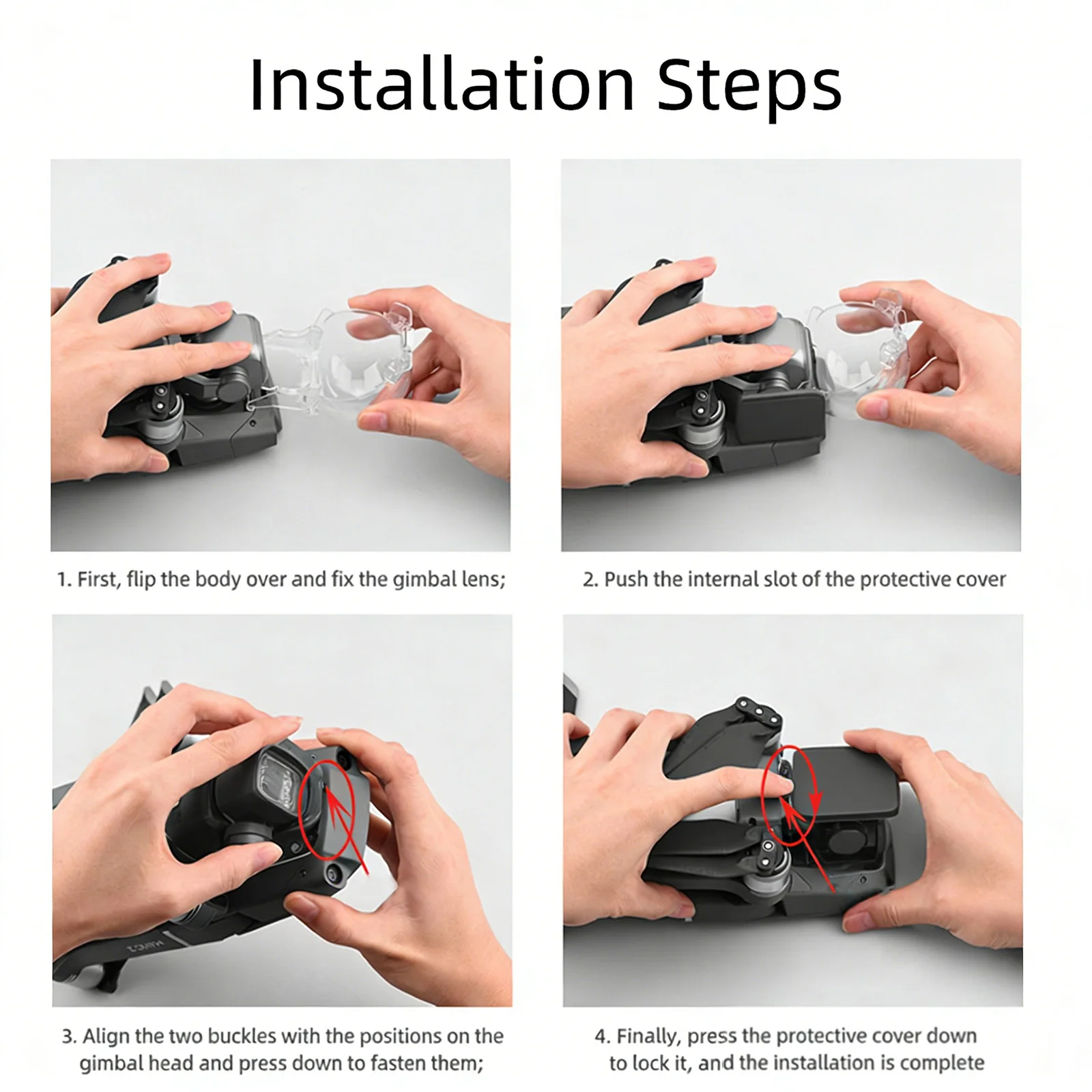 Capuchon objectif DJI Mavic 2 Pro/Zoom - Protection anti-poussière