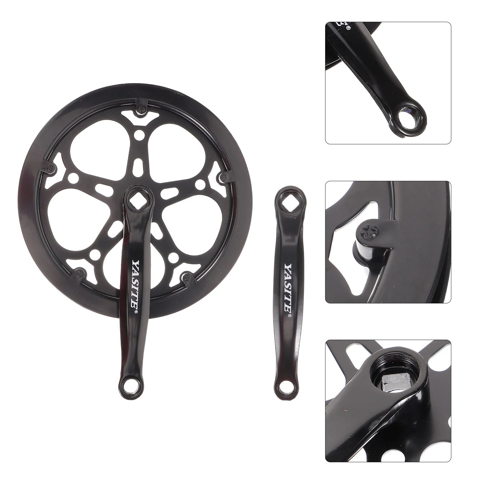 

Bicycle Crankset Single Speeds Bikes Sprocket Mountain Aluminum Gear Accessories Alloy Chain Wheel with Hand