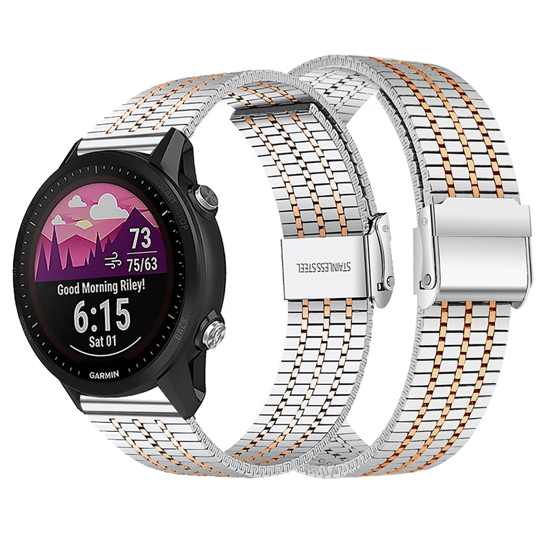 

Ремешок из нержавеющей стали для Xiaomi Amazfit Bip S Lite, металлический браслет для Amazfit GTR Mini GTS 2 2e Mini Bip U Pro, 20 мм