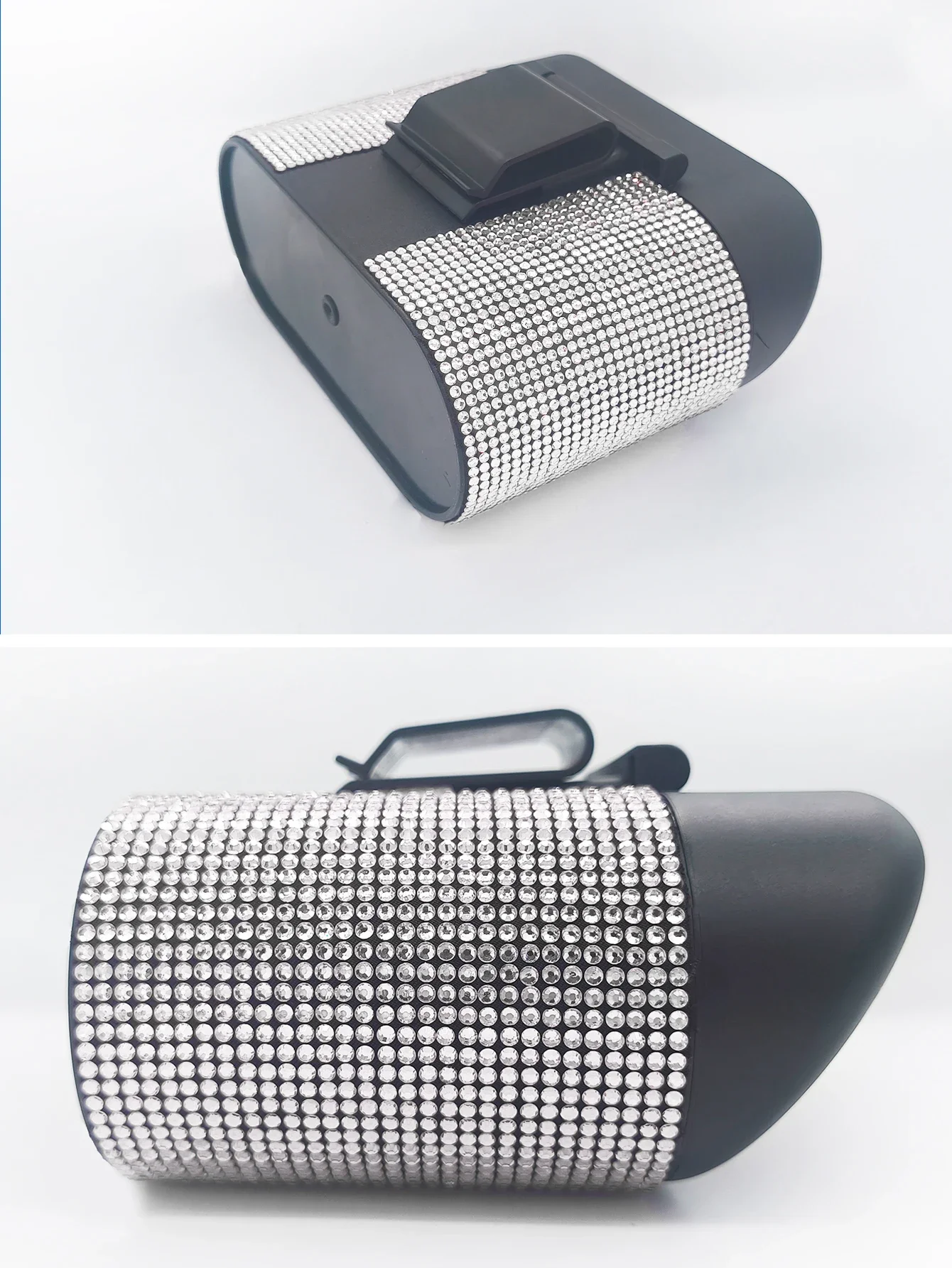 Car trash can Bing black car trash can rhinestones