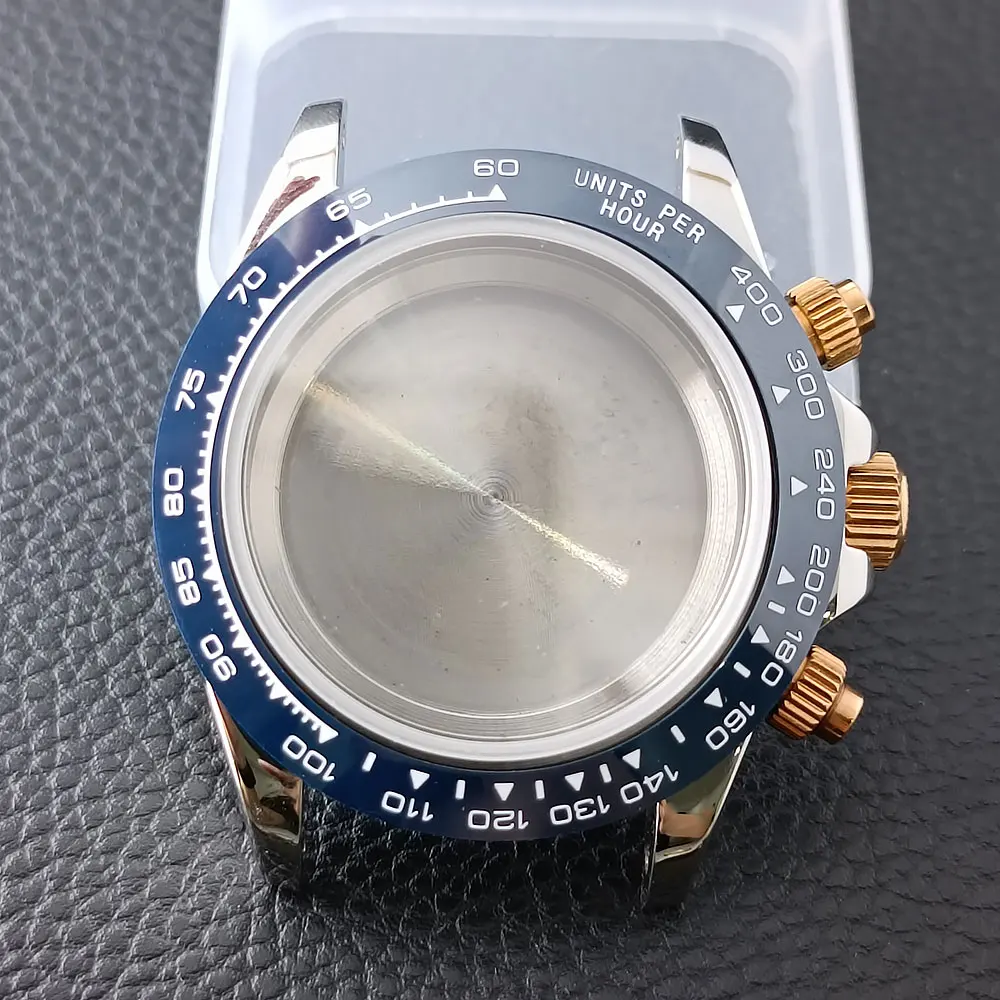 Elegant 39.3mm Silvery/Gold Men's Watch with Steel Case and 20mm Strap Box