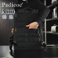 Sac à dos en cuir pleine fleur pour homme, sacoche pour ordinateur portable 16 pouces, sac d'école, sac à dos professionnel en cuir pour homme 4