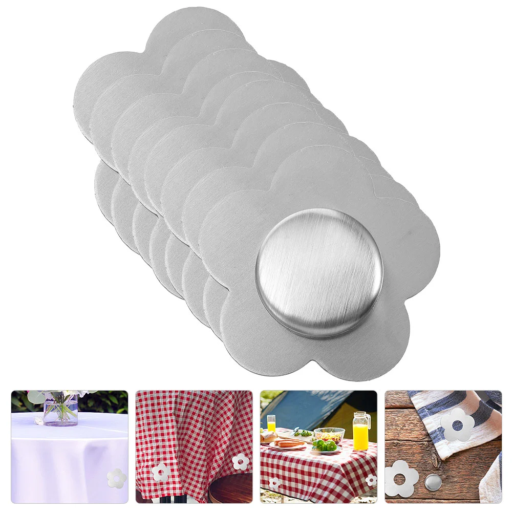 

Magnetic Tablecloth Pendant Anti-slip Floral Magnets Fixing Stainless Steel Decor