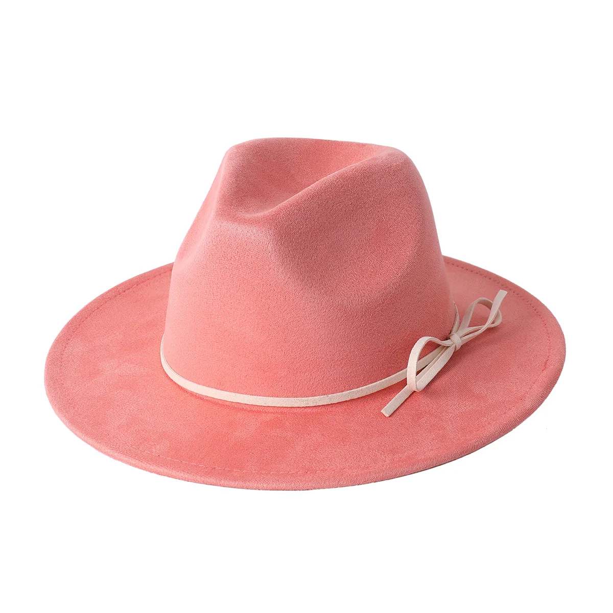 Blauer 7 cm großer Wildlederhut, Fedoras, mehrfarbig, Damenhut, Herren-Panamahut, geeignet für alle Militärfarben, Fedora-Hutшапка Turismo – Detail 11