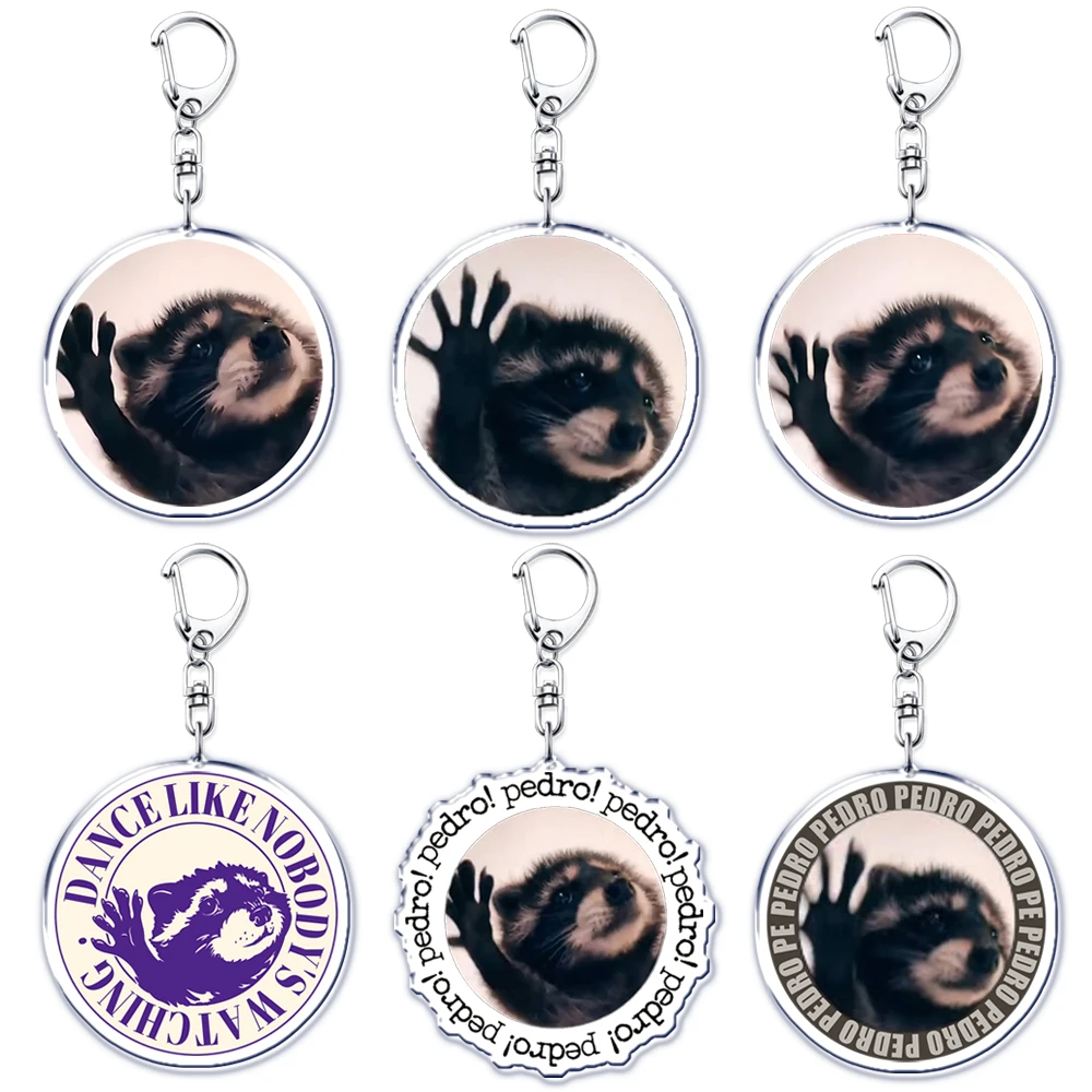 Porte-clés en Acrylique Mème de PhtalPedro Raccoon Mème, Mignon, Accessoires, Pendentif de Sac, Bijoux, GérGifts