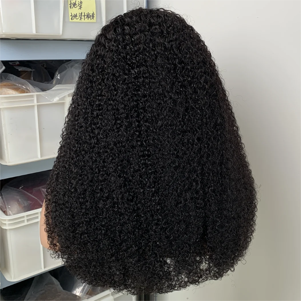 Afro Kinky Curly Wigs Human Hair V Part Wig 30 Inch Remy Hair for Women