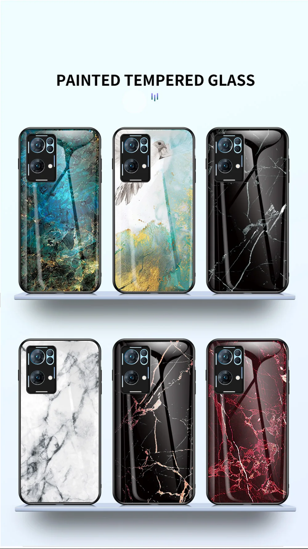 Reno Ace 2 4Z 5Z 6Z 7Z Kansi DECLAREYAO Karkaistu lasi Kova Coque For OPPO Reno 3 4 5 5K 6 7 8 Pro Plus -kotelo Silikoni So_voghion.com