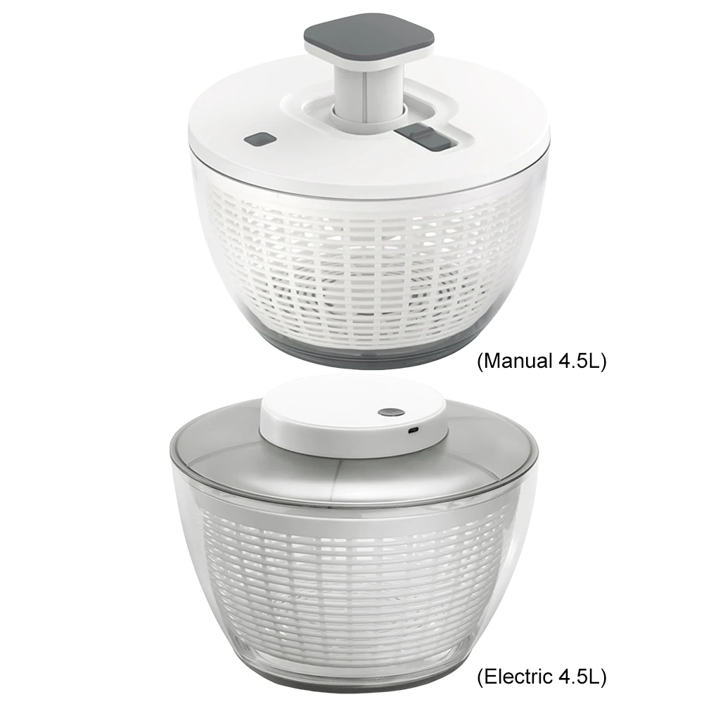 4.5L Vegetable Dehydrator Multifunctional Vegetable Washer Dryer Vegetables Salad Spinner for Home Kitchen