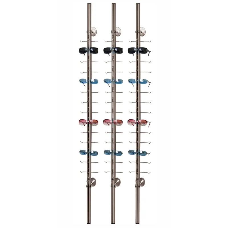 Aluminum Tube With Lock Optical Frame Glasses Disaplay 1200mm 1500 mm 1750mm 2000mm