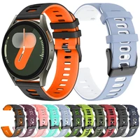 20mm 22mm Sports Strap for Samsung Galaxy Watch 7 6 5 Pro 40mm 44mm Wristband Watch 4 6 Classic 43/47mm Silicone Bracelet Correa