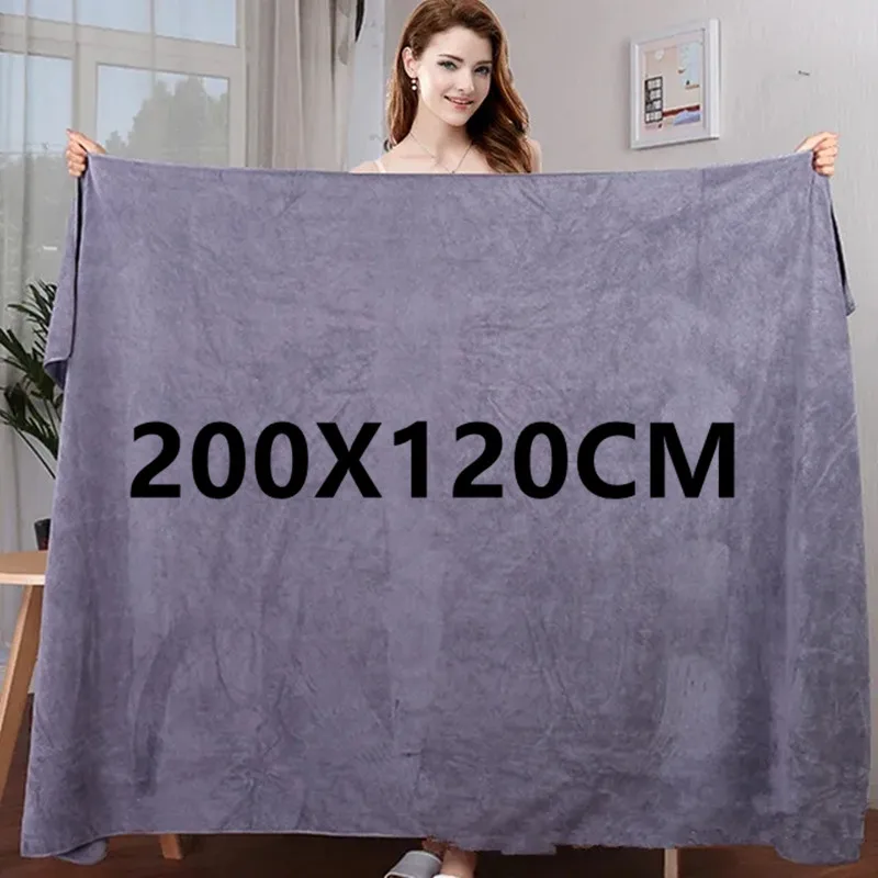 towel Large thick microfiber bath towel absorbent and quick-drying multifunctional swimming fitness sports beauty salon towel
