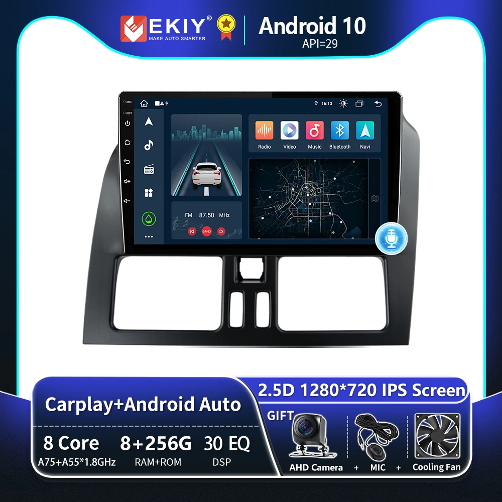 

EKIY T8 Android 10 Car Radio For Volvo XC60 que 1 2008 - 2017 RHD Stereo Multimedia Player Navigator GPS Carplay No 2 Din DVD BT