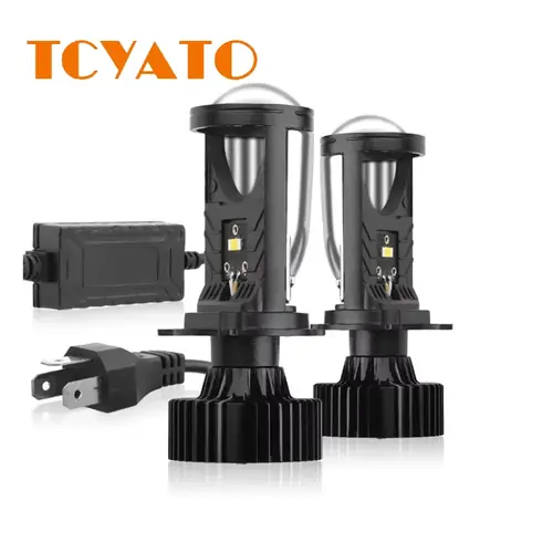TCYATO Y6D Lens H4 LED Headlight Universal 12V Car Light Far Integrated Headlight of Y7 Type Universal Bulb Car Motorcycl