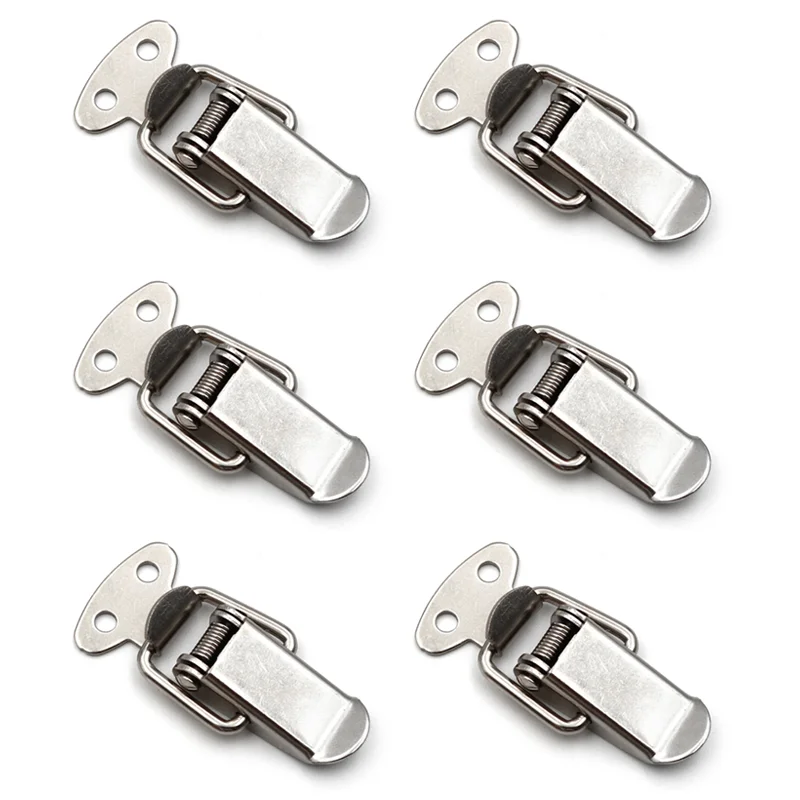 Toggle Latches Spring Loaded Clamp Clip Case Box Latch Catch Toggle Tension Lock Lever Clasp Closures Crate Lock Snap 6PCS toggle latches decorative latches furniture hardware