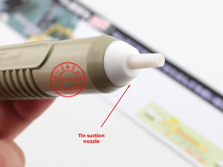 Gs-100 Handheld Solder Extractor Powerful Manual Solder Pump Large Suction Force Desoldering Gun For Metal desoldering suction pump desoldering pump desoldering tool electrothermal solder sucker
