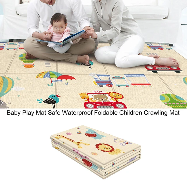 Tapis de jeu rampant épais et pliable pour bébé, jouets éducatifs