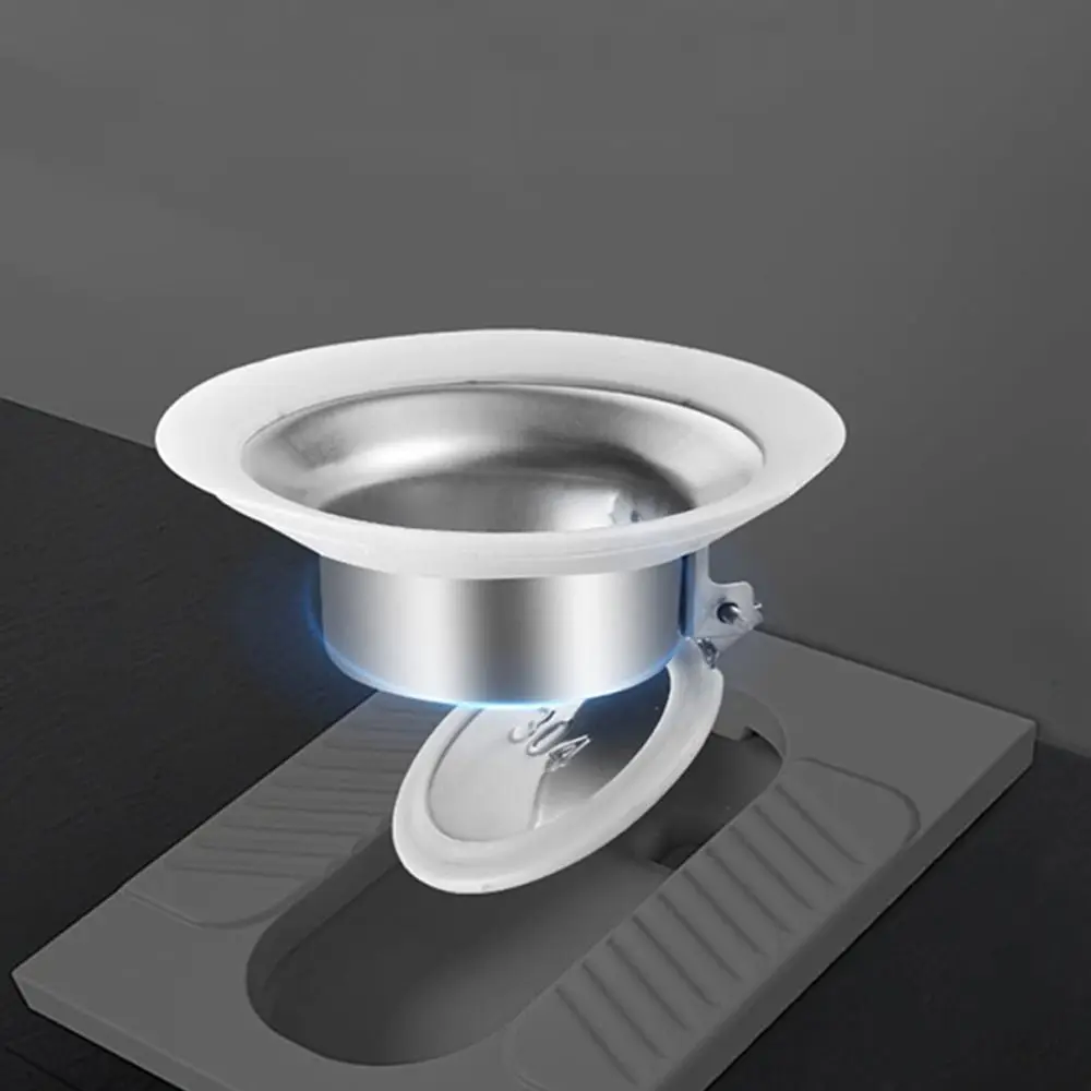 Prevent Backflow Toilet Odor Stopper Squatting Pan Accessories Bathroom Fitting Sewer Anti-smell Plug Stainless steel