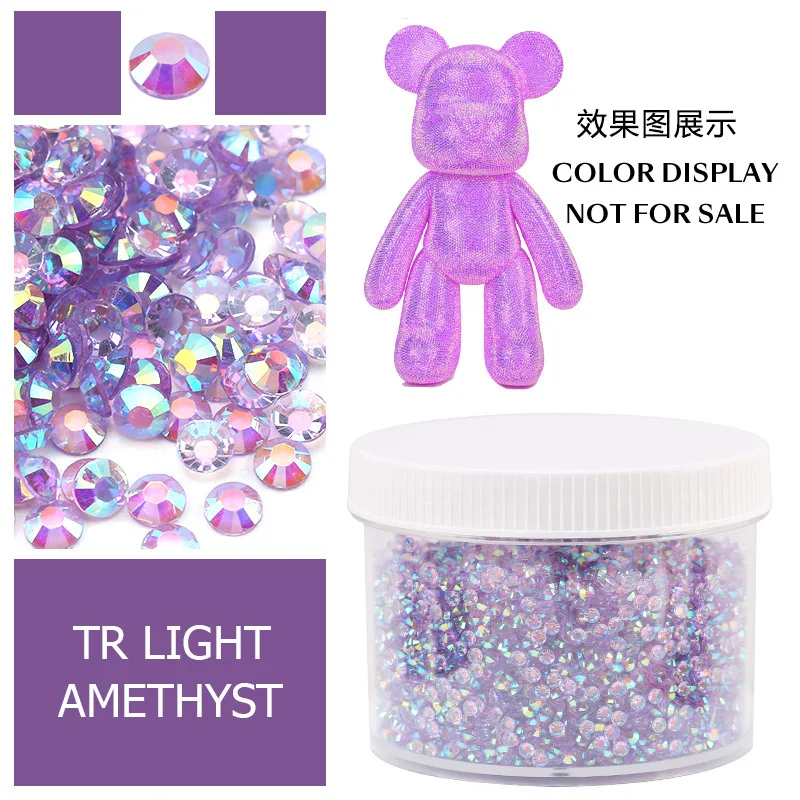 Large Box of Assorted Jelly AB Resin Non-Hot Fix Flat Back Rhinestones