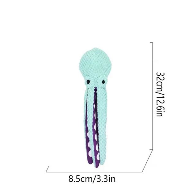 Pet plush octopus toy 6