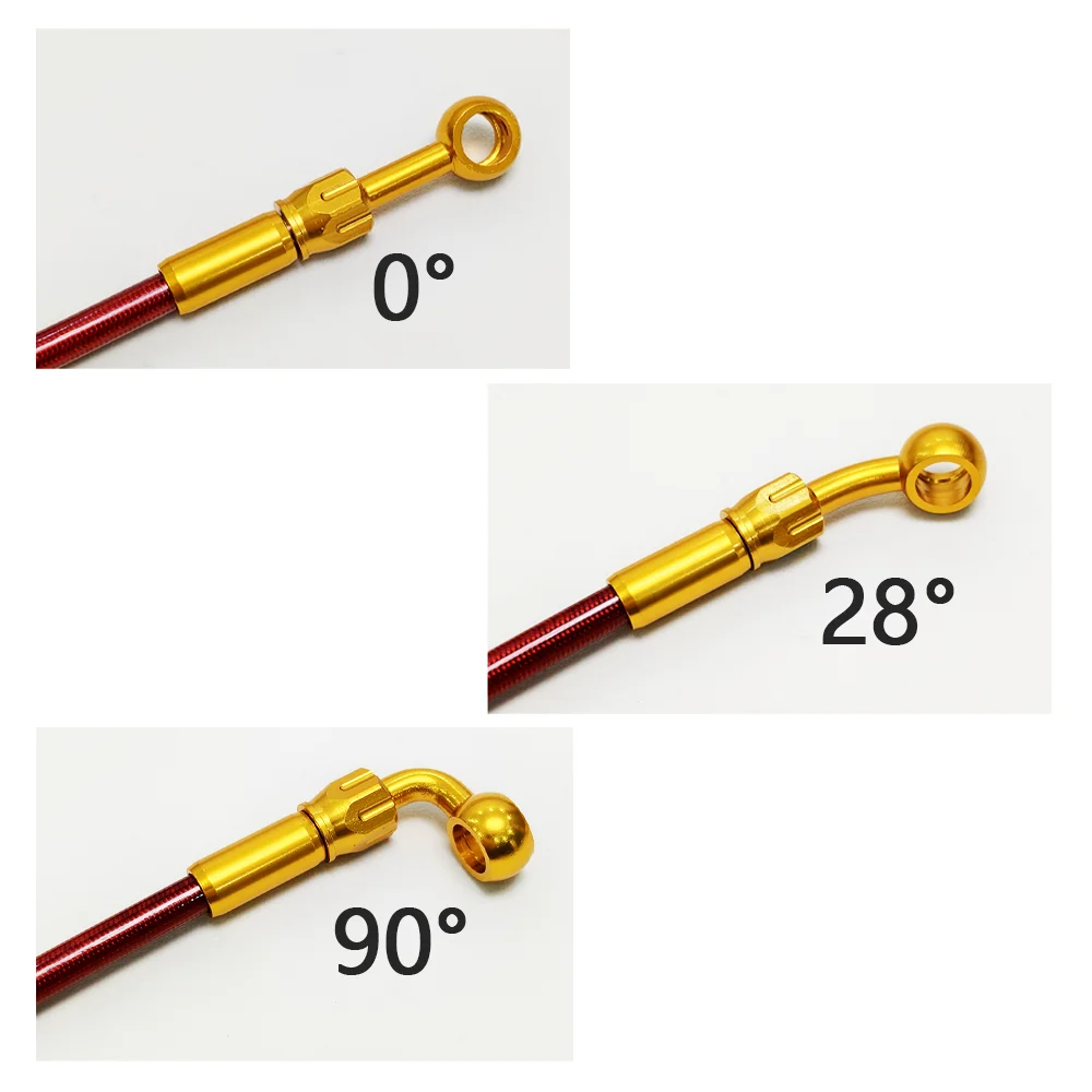 透明ブラック AN3 編組ブレーキホース オートバイ油圧クラッチチューブ