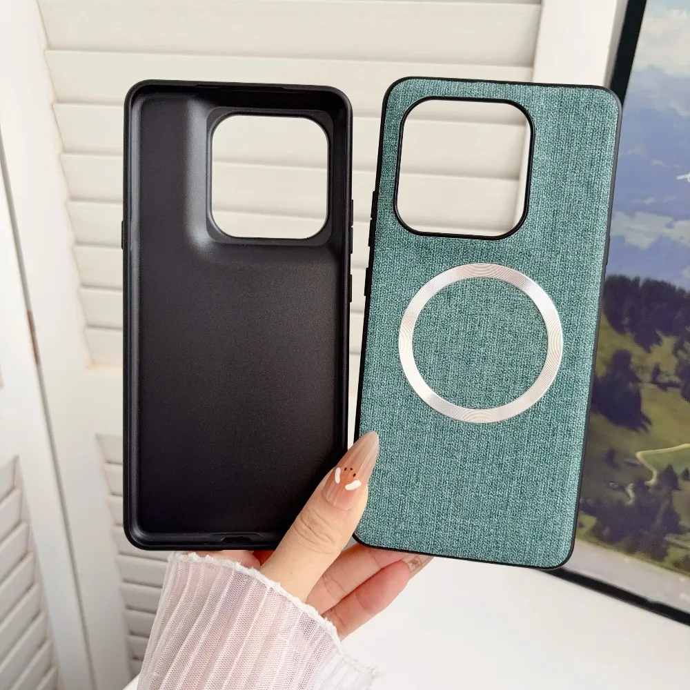 Luxury Fabric Magnetic Slim Shockproof Case Cover