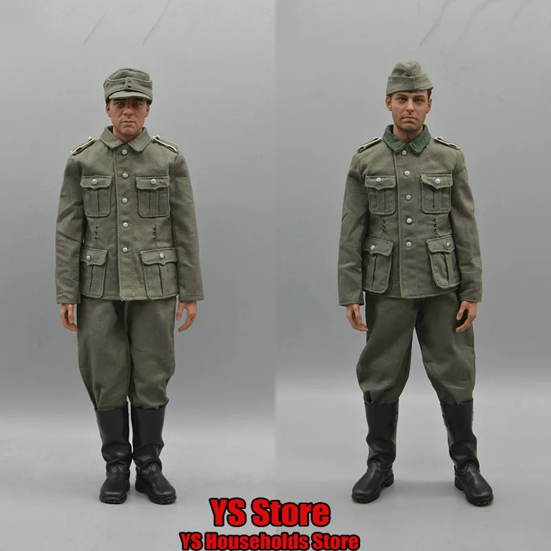 

2 Styles M40 M36 In Stock 1/6 WWII Military Soldier Uniform Pants Combat Boots Elevator Clothes Set for 12" Moveable Figure Body