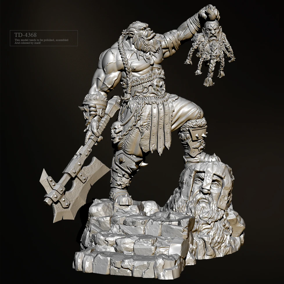 

50 мм, 75 мм, наборы моделей из смолы, бесцветные и самособранные фигурки (3D-печать)