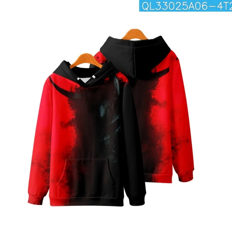 

Модные красные черные толстовки с длинным рукавом и принтом демона, Осенний Повседневный пуловер для пары для женщин и мужчин, толстовка в стиле Харадзюку