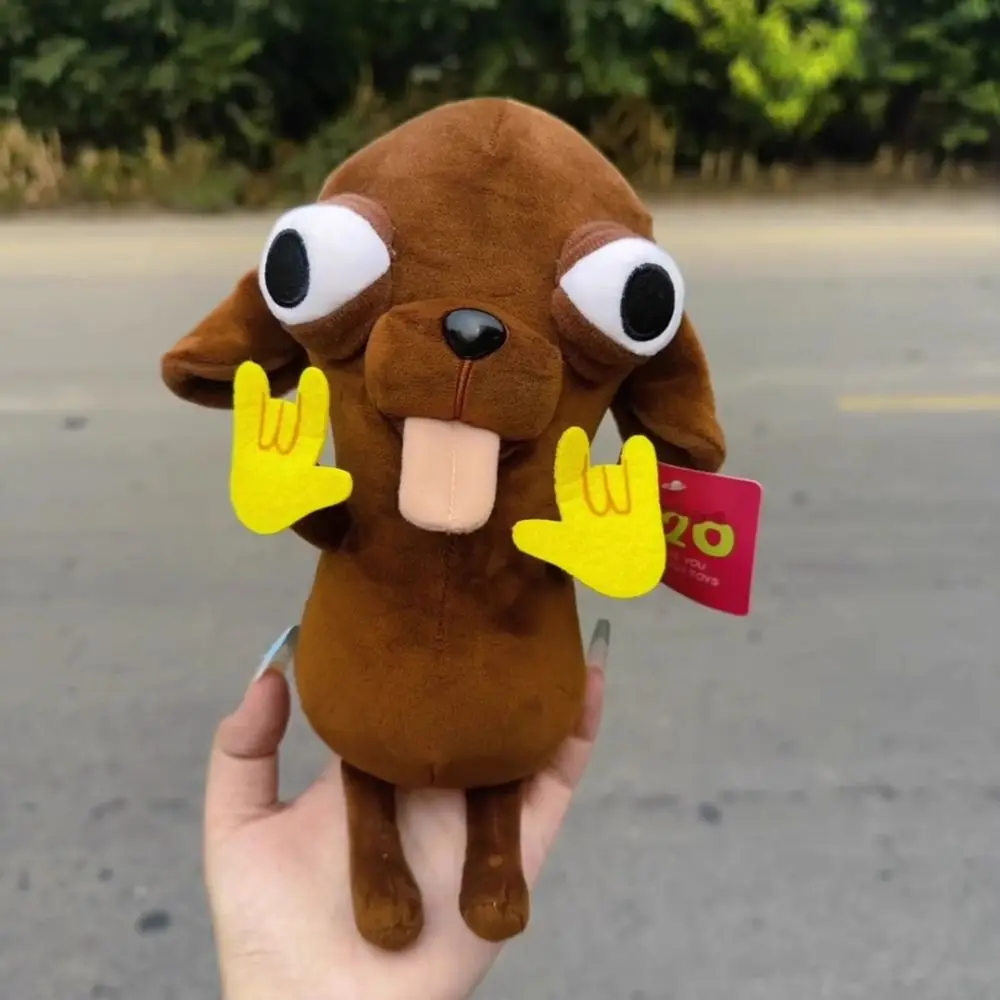 Magnetic Guitar Chihuahua Plush Toy Stuffed Animals Soft Pendant Rock Chihuahua Doll Ugly Cute Realistic Stuffed Chihuahua