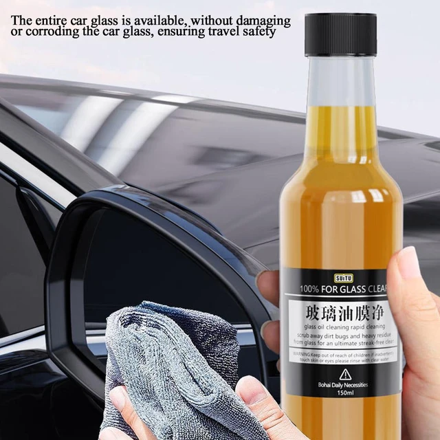 Oil Film Remover For Glass, Windshield Cleaning Tool Universal Glass Cleaner  For Auto And Home Eliminates Coatings - AliExpress