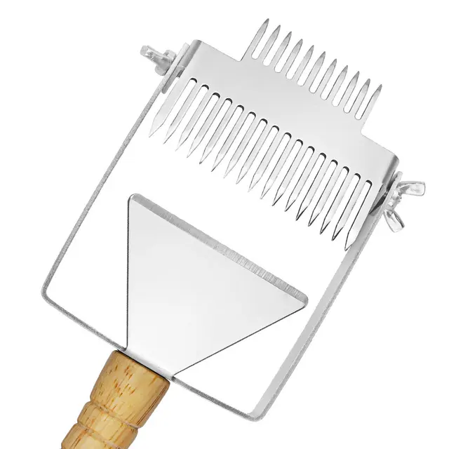 Méhészeti Berendezések Levágó Villa Termékek Állítható Dupla Fejű Tű Mérleg Mézvágó Kés Rozsdamentes Acél Kaparó - Image 4