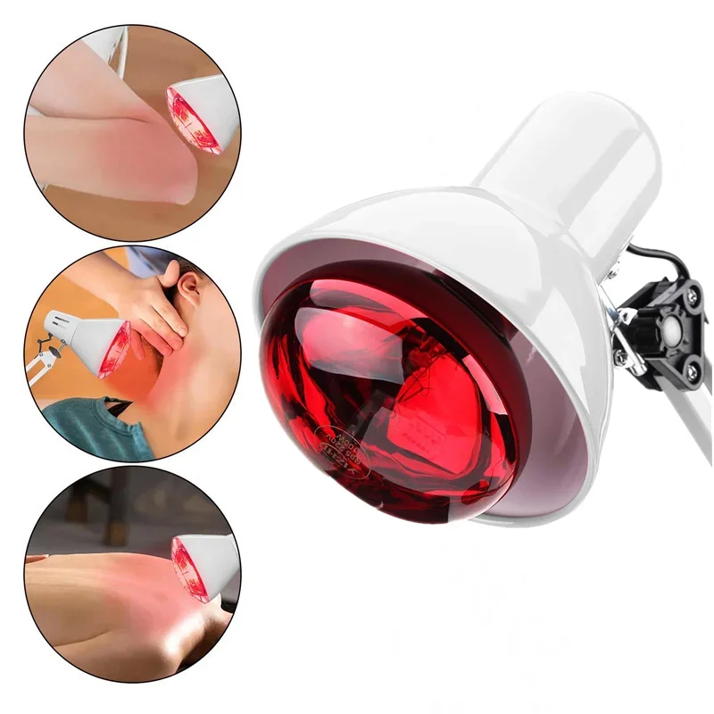 

275W Infrared Physiotherapy Lamp Massage Therapy Red Bulb for Body Neck Ache Arthritis Muscle Heat Lamp Joint Pain Anti Aging
