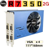 SONGREY R7 350 4VGA /6VGA Multi-Display Graphics Card AMD GPU 2G/4G GDDR5 Multi-Monitors Video Card For Stock Trading 1