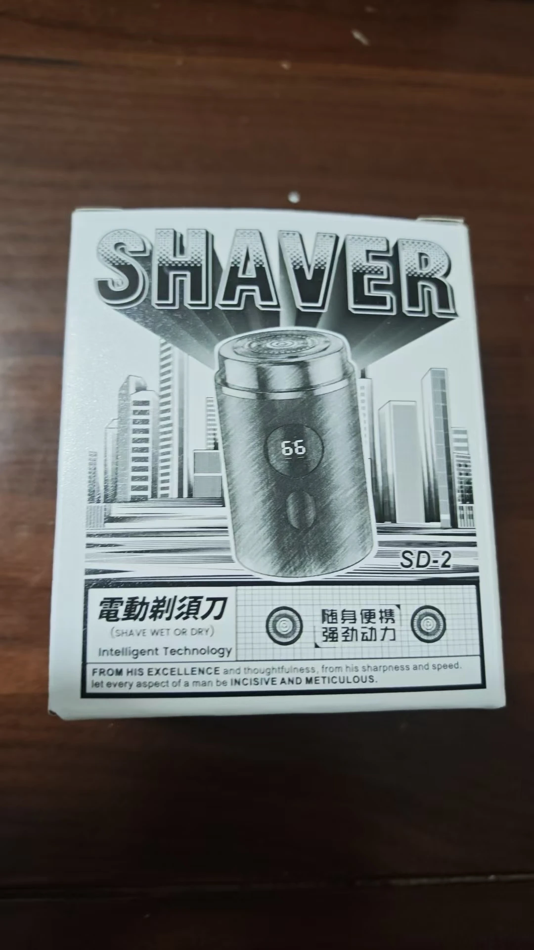 Electric shaver Mini shaver Mini body portable LED intelligent Fast charging 90 day long battery life Men's travel office library Silent design