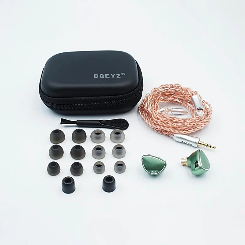 BQEYZ Spring 2 1BA + Piezoelectric Ceramic+ Dynamic Driver Hybrid 2Pin 0.78mm HiFi In-Ear Earphone 6
