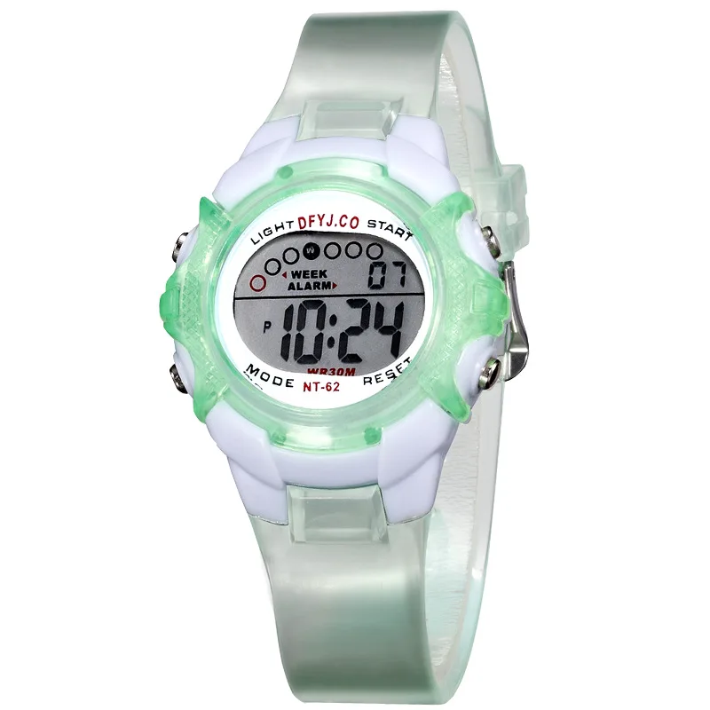 ساعة رقمية مقاومة للماء LED للأطفال ، ساعات رياضية...