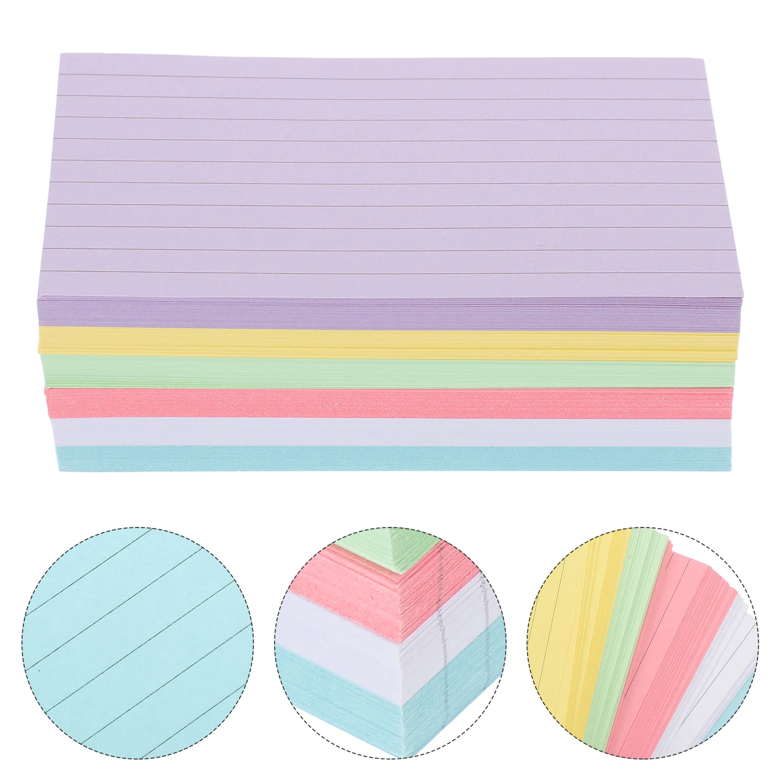 

300 Sheets Small Index Cards Colorful Words Cards Smooth Writing Flash Cards Portable Memo Cards