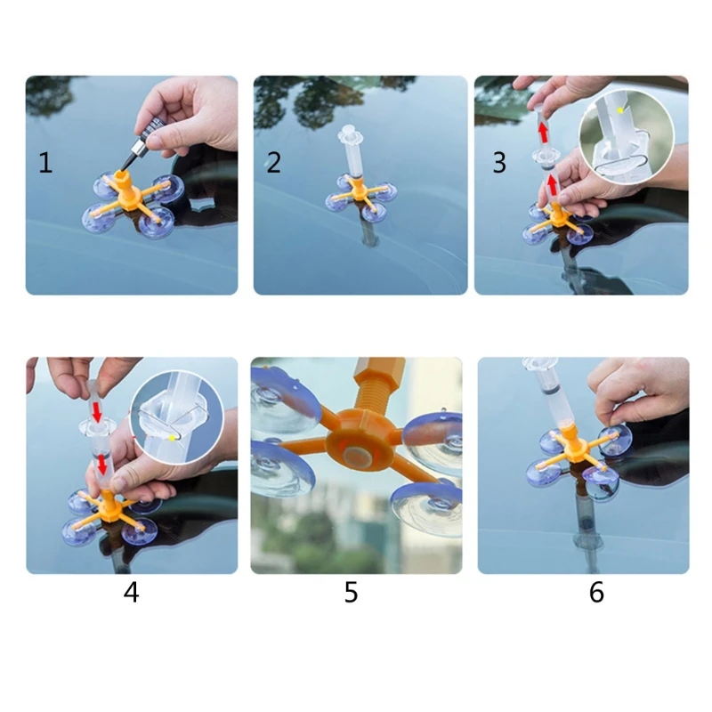 Car Windshield Automotive Glass Nano Repair Fluid Glass Corrector Scratch Chip Cracks Repair Kit for Fixing Chips Crack