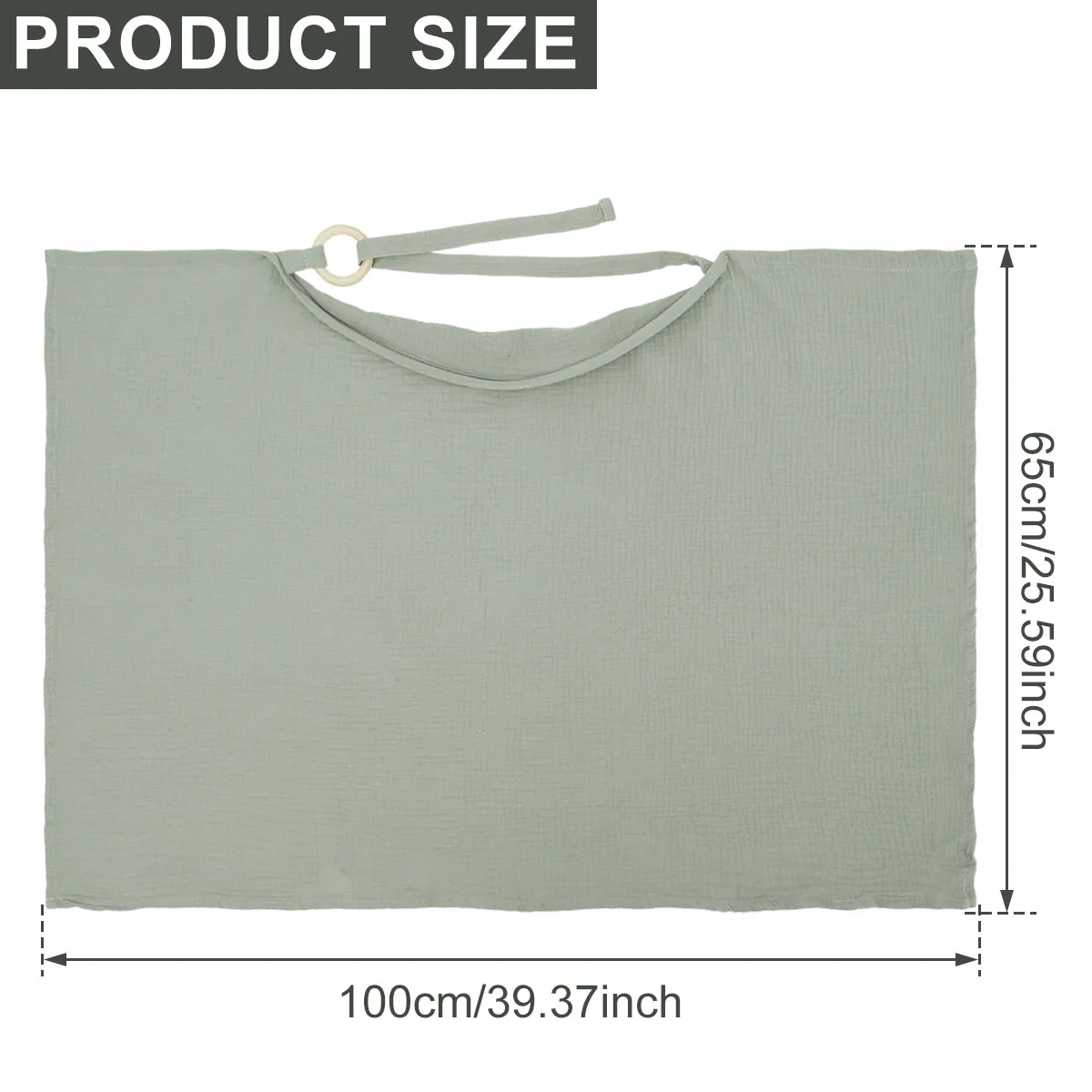 Mother Outing Breastfeeding Cover Soft Comfortable Cotton Baby Feeding Covers Adjustable Lightweight Privacy Nursing Apron 1PC