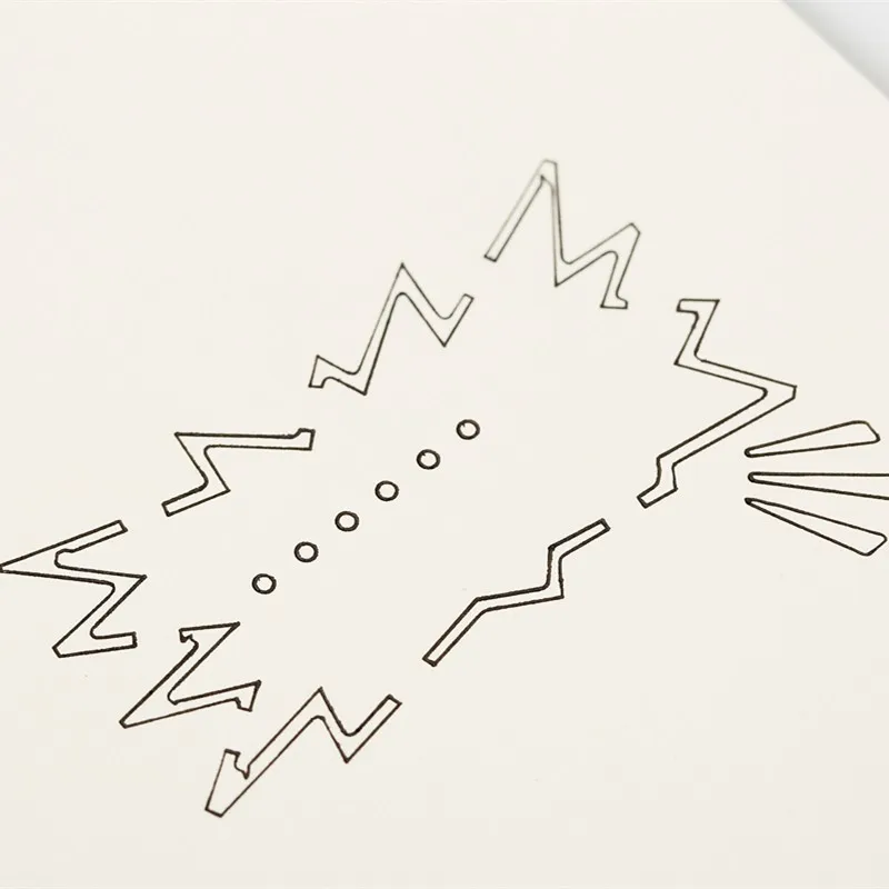 Simple Creative Hollow Drawing Multi-function Stainless Steel Graffiti Drawing Ruler Portable Loose Pocket Template Ruler