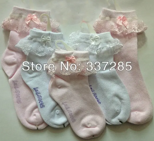 

Baby bowknot socks lace mesh ventilation in child short hosiery princess girls color cute baby cotton infant small kids socks