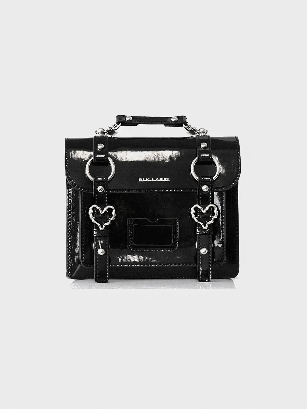 Y2K Photocard Collect Binder 3inch Photo Holder Books A6 Portable Handbag Loose Leaf Album Black Glossy PU Leather Itabag