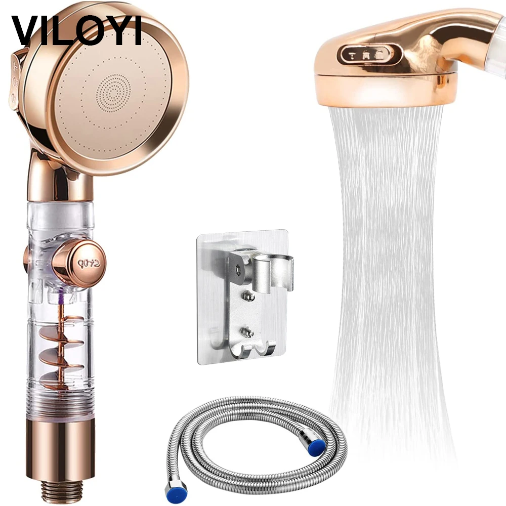 Viloyi Turbocharged Shower Head 3 Modes High Pressure Water Saving
