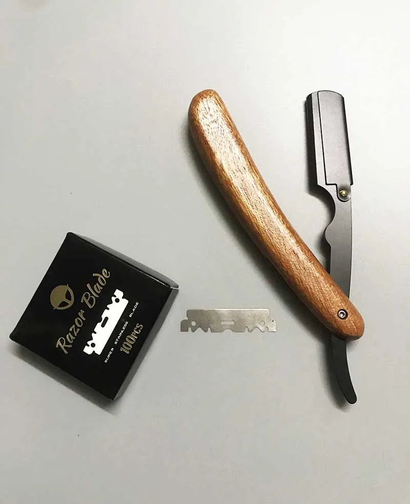 Klappbarer tragbarer manueller Rasierer, Friseurzubehör, Friseur für Anfänger, geeignet für Frauen, Augenbrauenrasierer, Sicherheitsrasierer – Detail 6