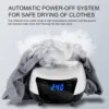 1500W Electric Clothes Dryer Portable Quickly Drying Clothes Shoes Negative ion Heater Dryer Machine Warm Air Remote Control 1