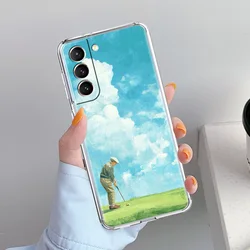 Modern Golf Soft Clear Phone Case - Stylish Protective Cover - S22 Plus 5G (A1)