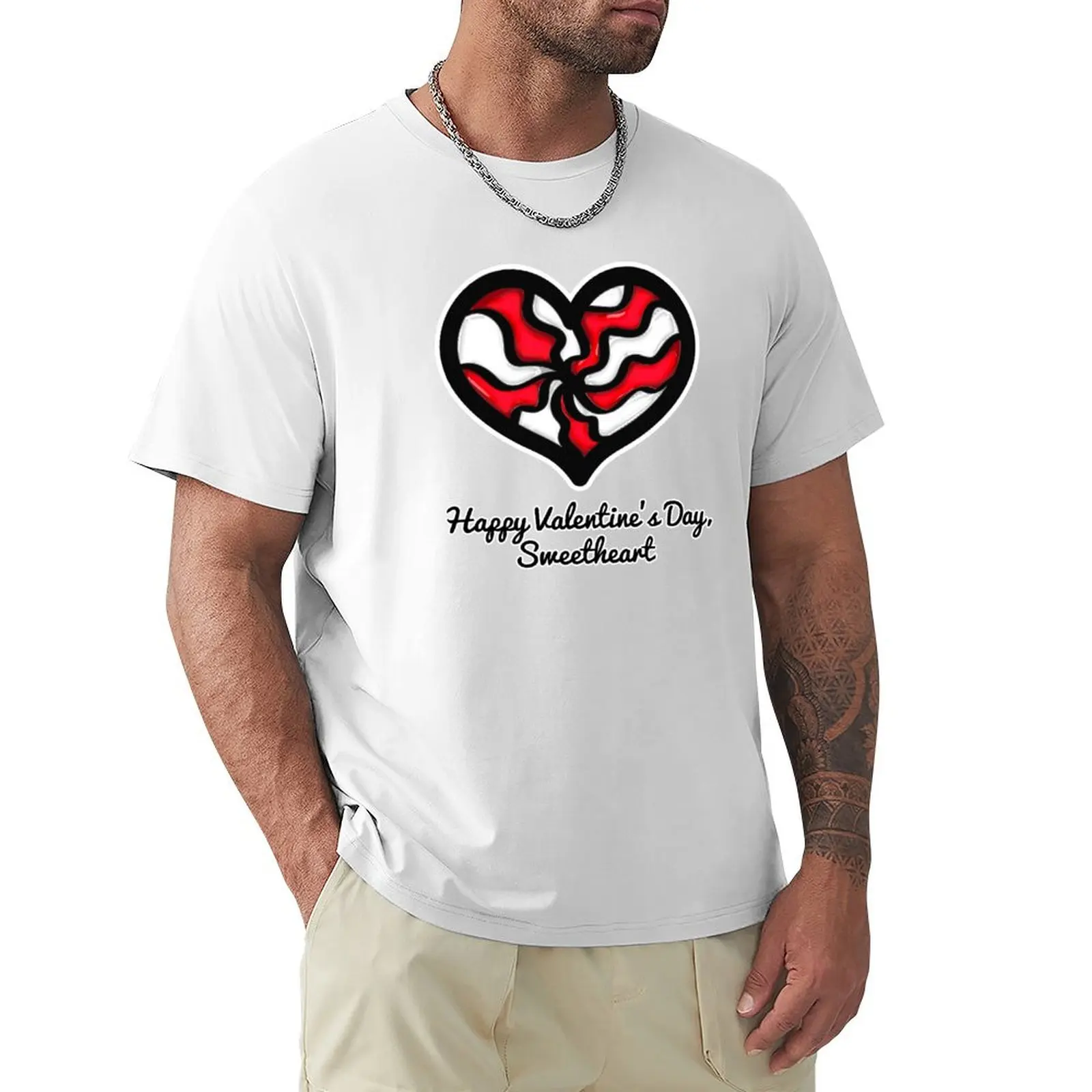

Happy Valentine's Day Sweetheart T-Shirt Aesthetic clothing funnys mens white t shirts