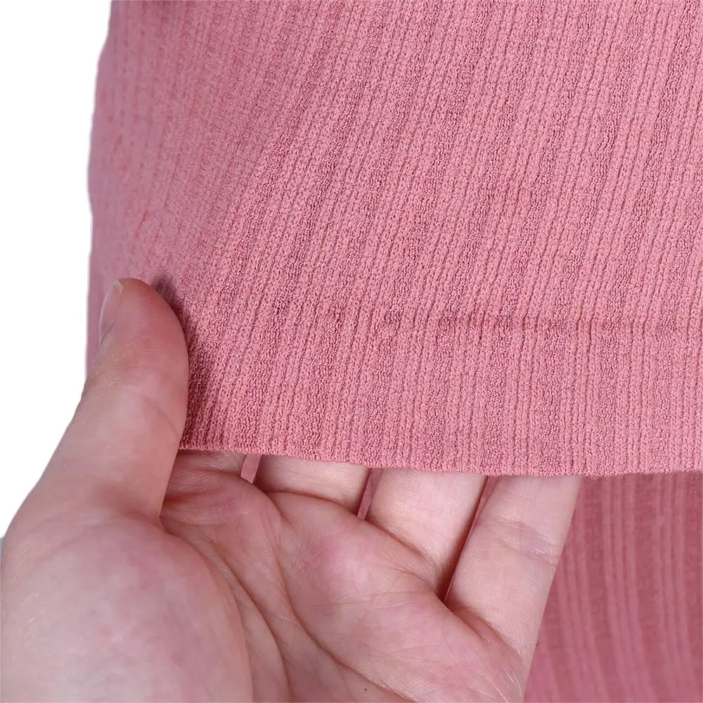 Lady Autumn Winter Thermal Underwear Trendy Solid color O-Neck Seamless T-Shirt Long Johns Set Sexy Soft Elastic Underwear