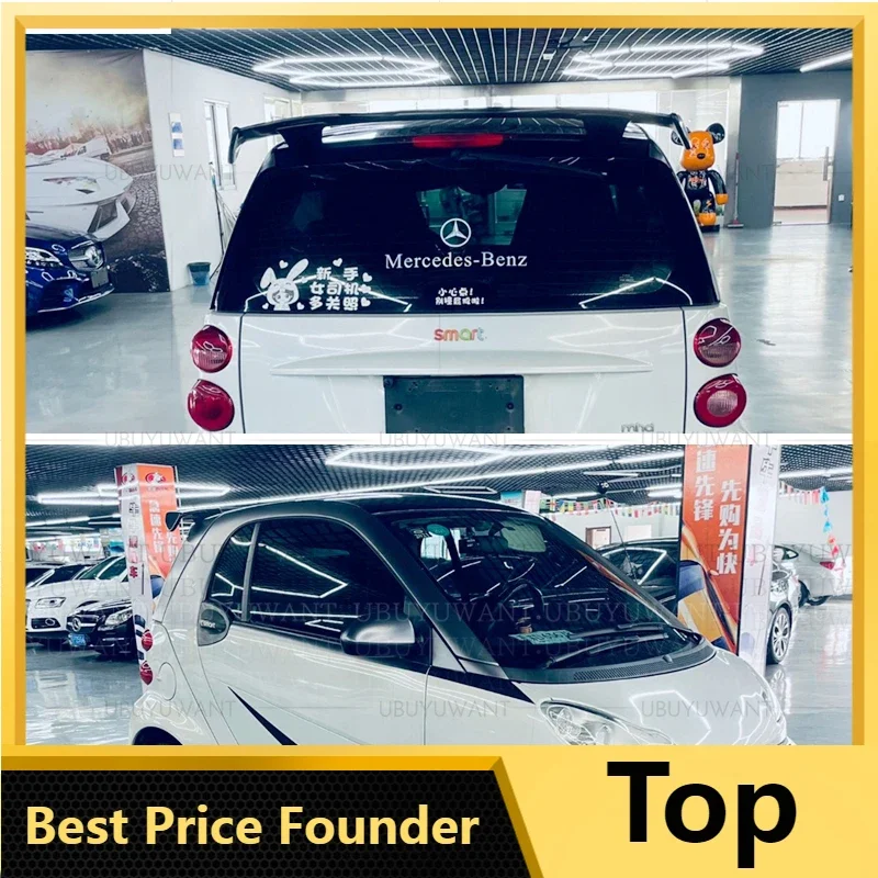 Per Il 451 Mercedes Smart Fortwo 451 Abs Auto Ala Posteriore Per Il 451 Materiale Abs Di Alta Qualità Auto Ala Posteriore Primer Colore Spoiler Poster