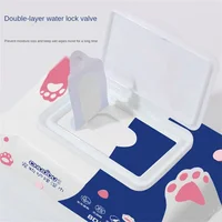 Pet Wipes Ro Pure Water Formula Pet Care Pet Health Care and Cleaning Pet Specific Cleaning Deodorizing Wet Tissue No Wash 5